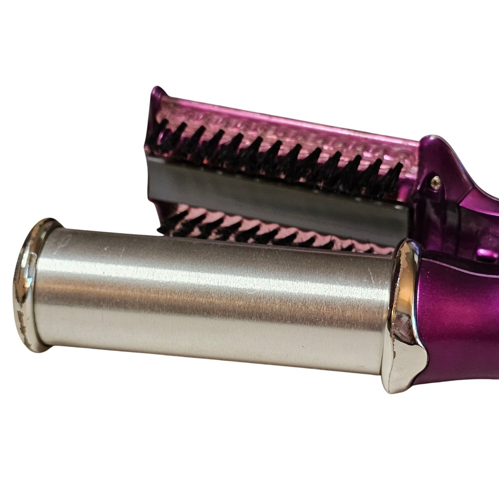 InStyler The Rotating Iron IS1001.1 Purple Silver 1.25 Inch Hair Curler Smoother